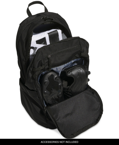 adidas Men's Multiple Zippered Pockets Backpack Messenger - Black