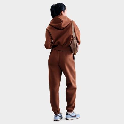 Women's Nithtke Sportswear Phoenix Fleece Oversized High-Waisted Jogger Pants - Fauna Brown/Sail