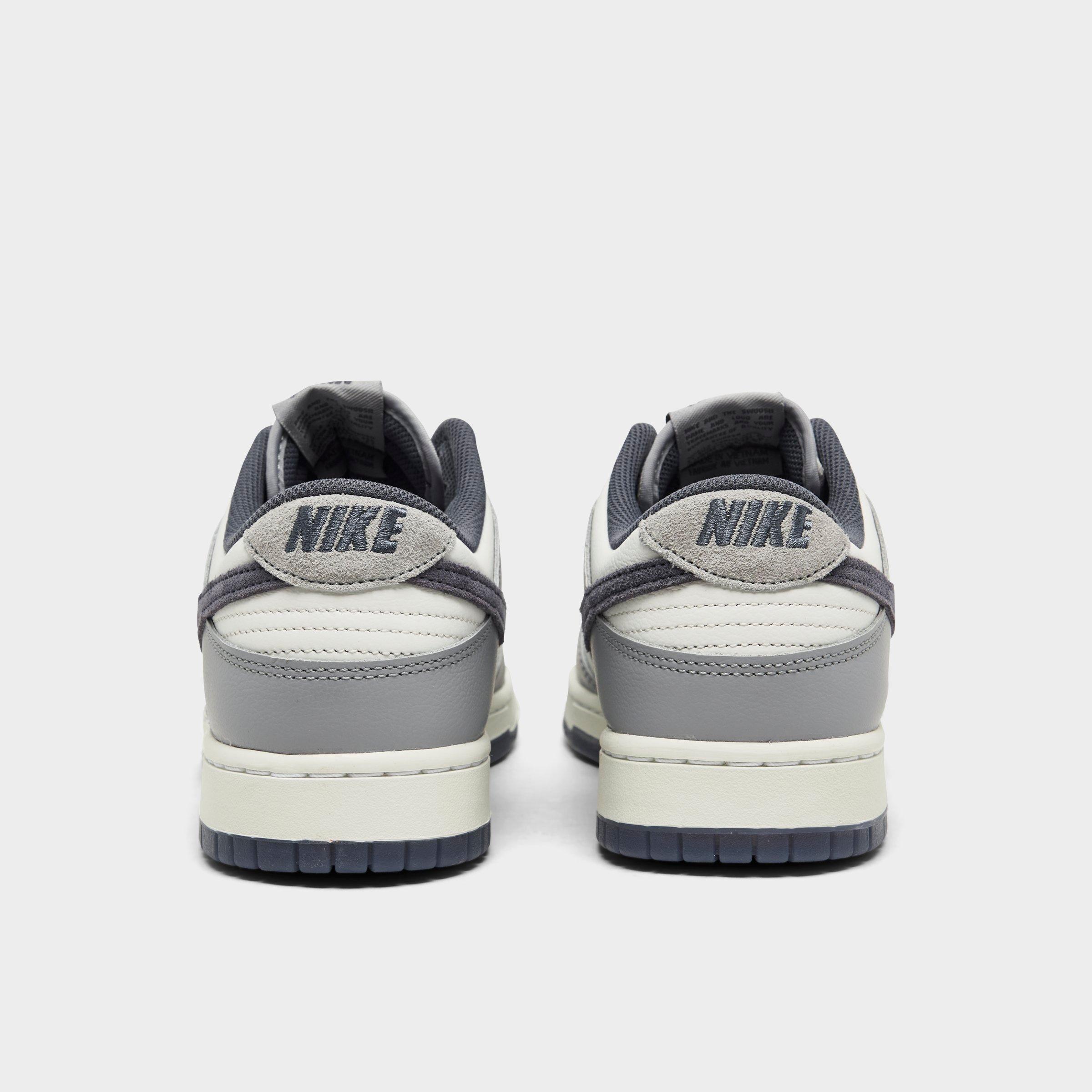Nithtke Dunk Low Retro Premium SE Corduroy Casual Shoes (Men's Sizing) - White/Light Carbon/Platinum Tint - Back view