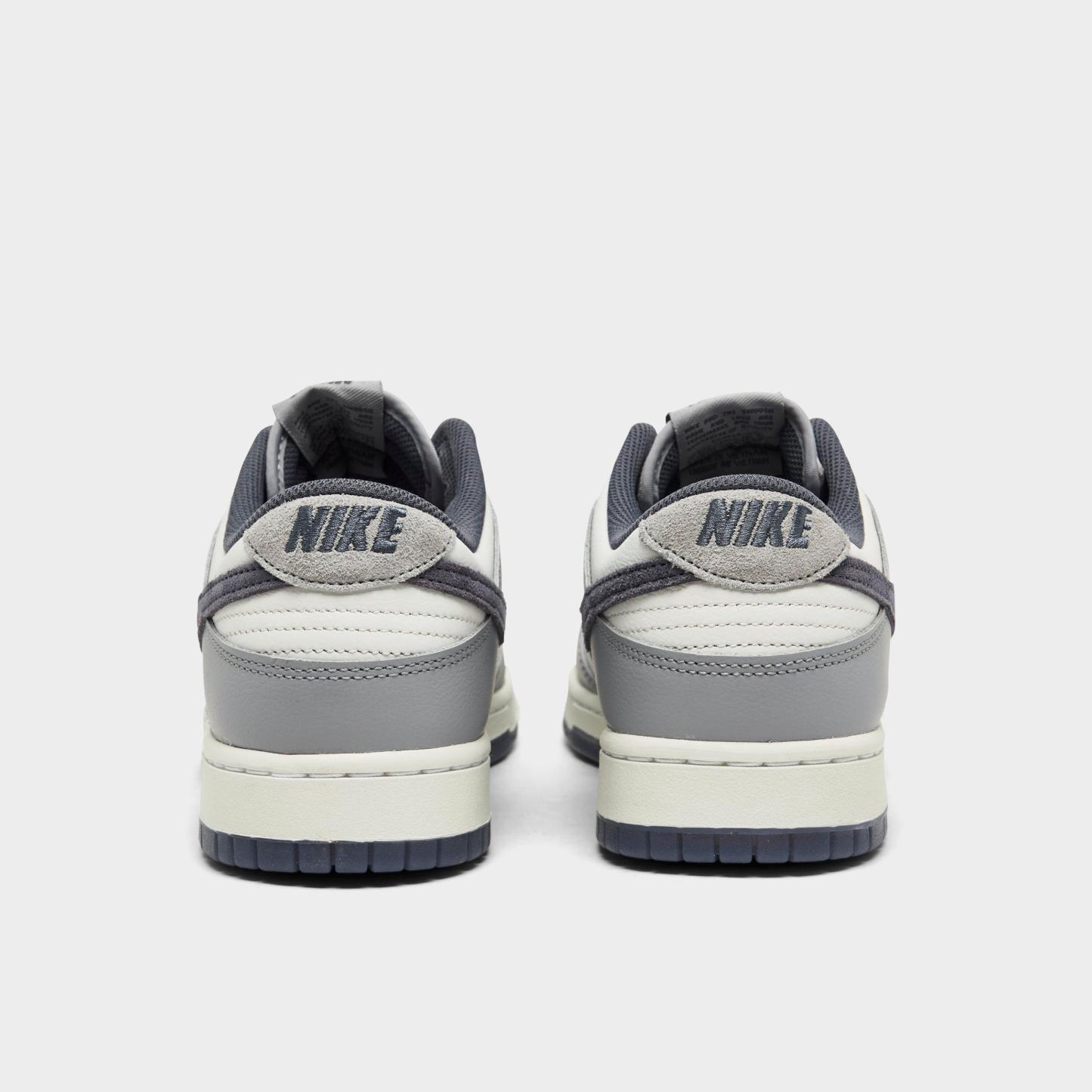Nithtke Dunk Low Retro Premium SE Corduroy Casual Shoes (Men's Sizing) - White/Light Carbon/Platinum Tint - Back view