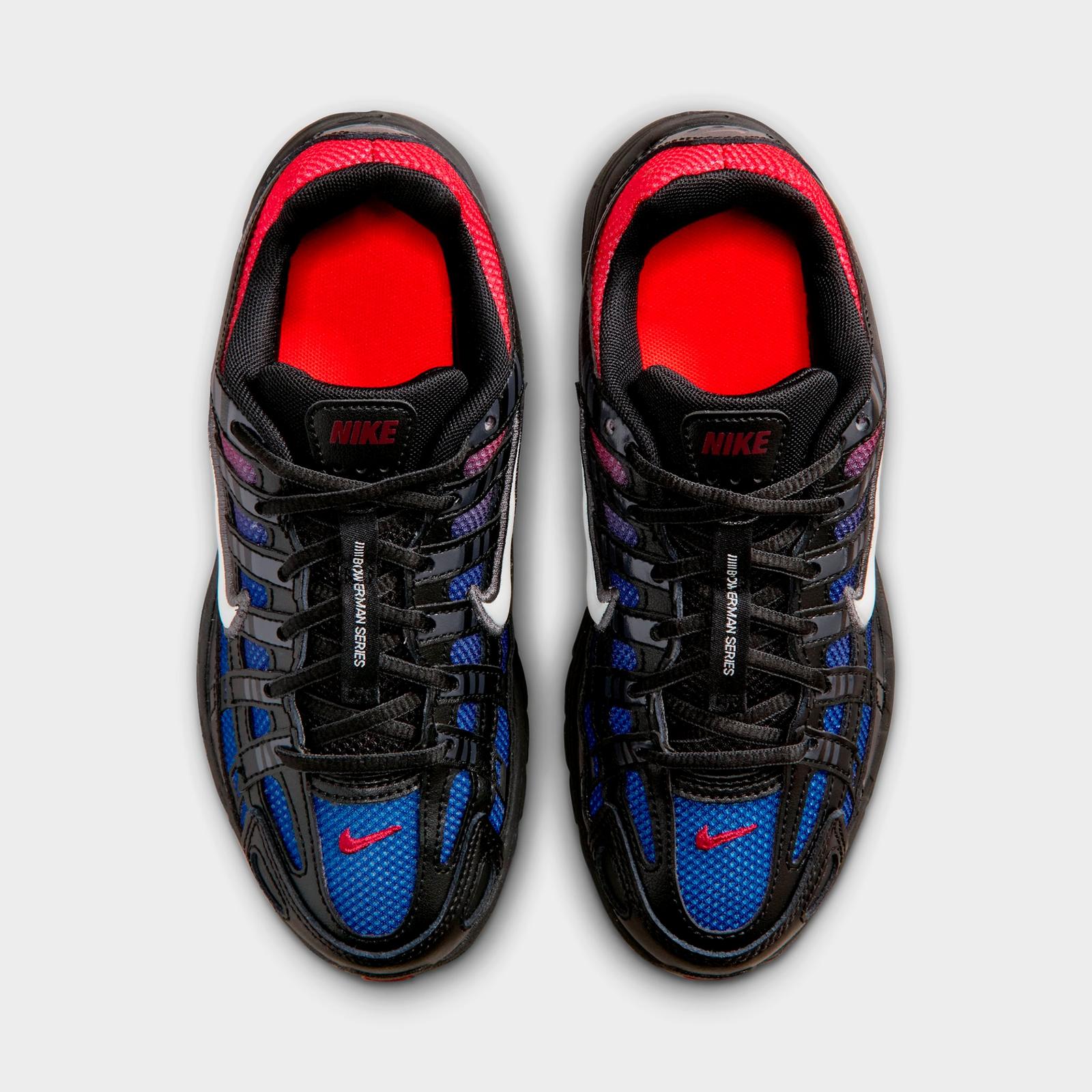 Big Kids' Nike P-6000 Casual Shoes - Black/Bright Crimson/Game Royal/Off White