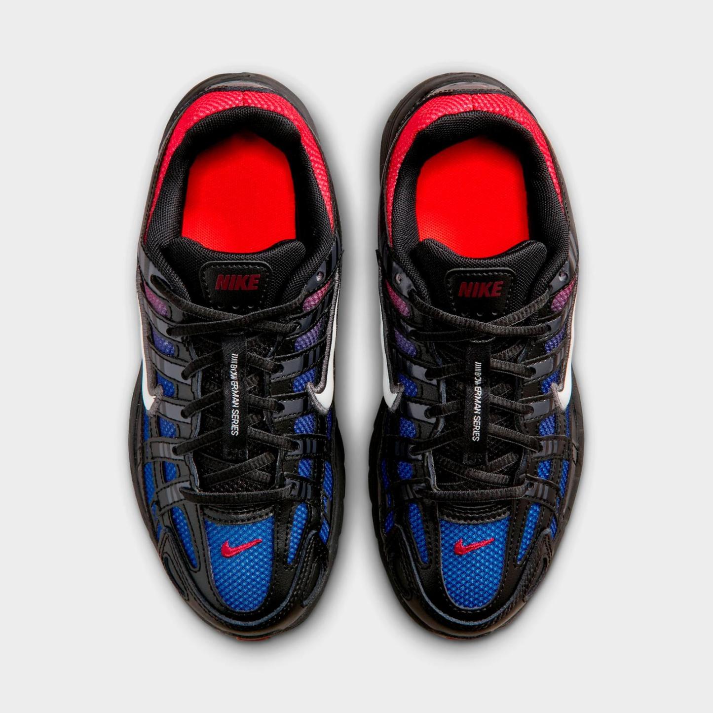 Big Kids' Nike P-6000 Casual Shoes - Black/Bright Crimson/Game Royal/Off White