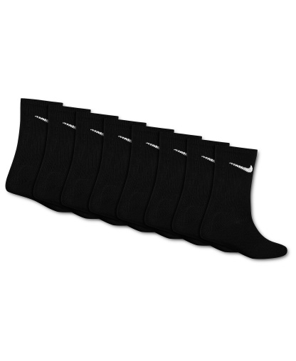 Nike Boys' 4-7 Crew Socks, 8-Pack - Black