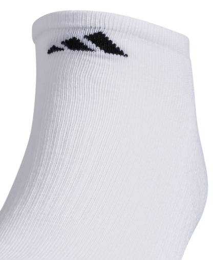 adidas Men's Cushioned Athletic 6-Pack No Show Socks - White