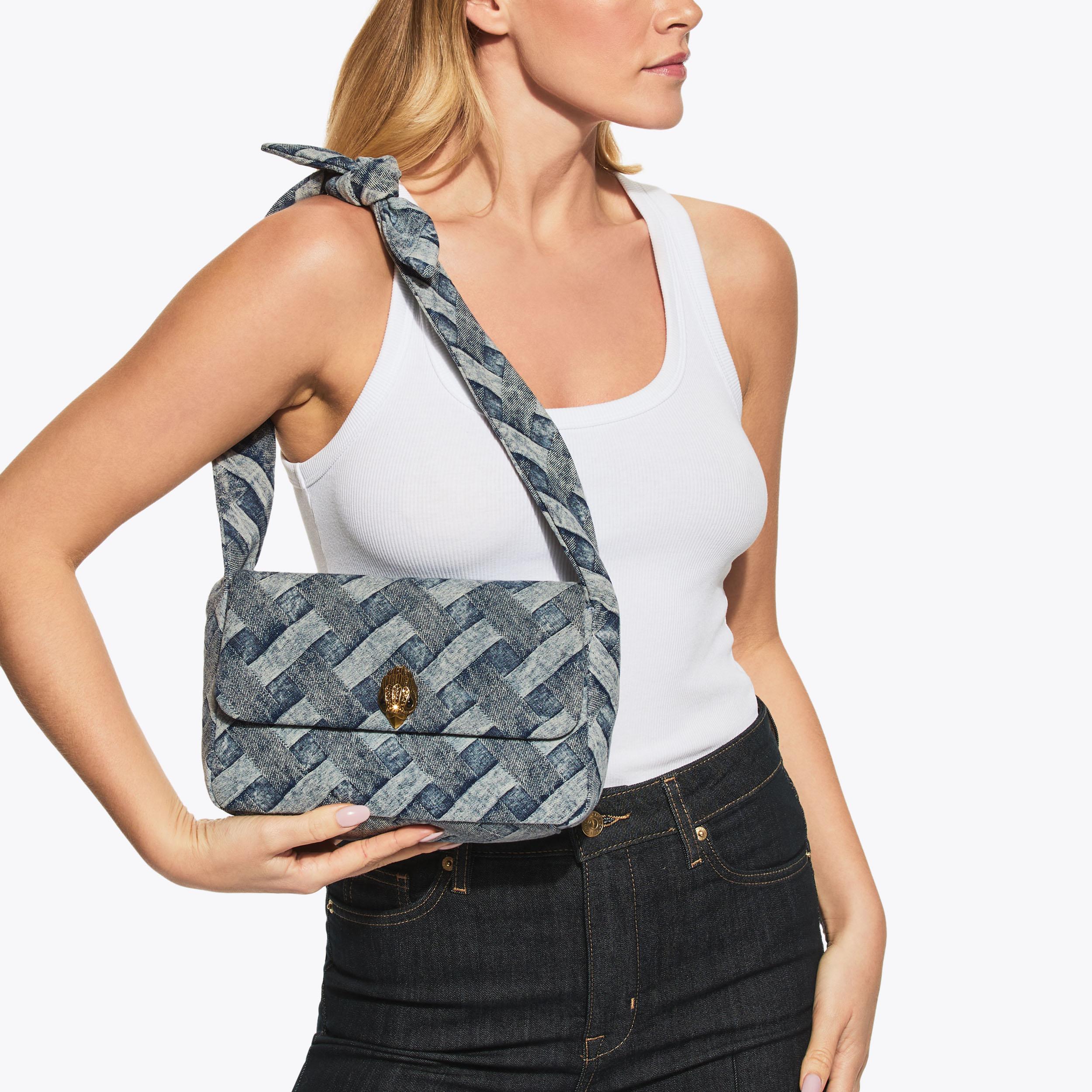 Kurt Geiger London Kensington Knot Shoulder Bag - Blue - view 2