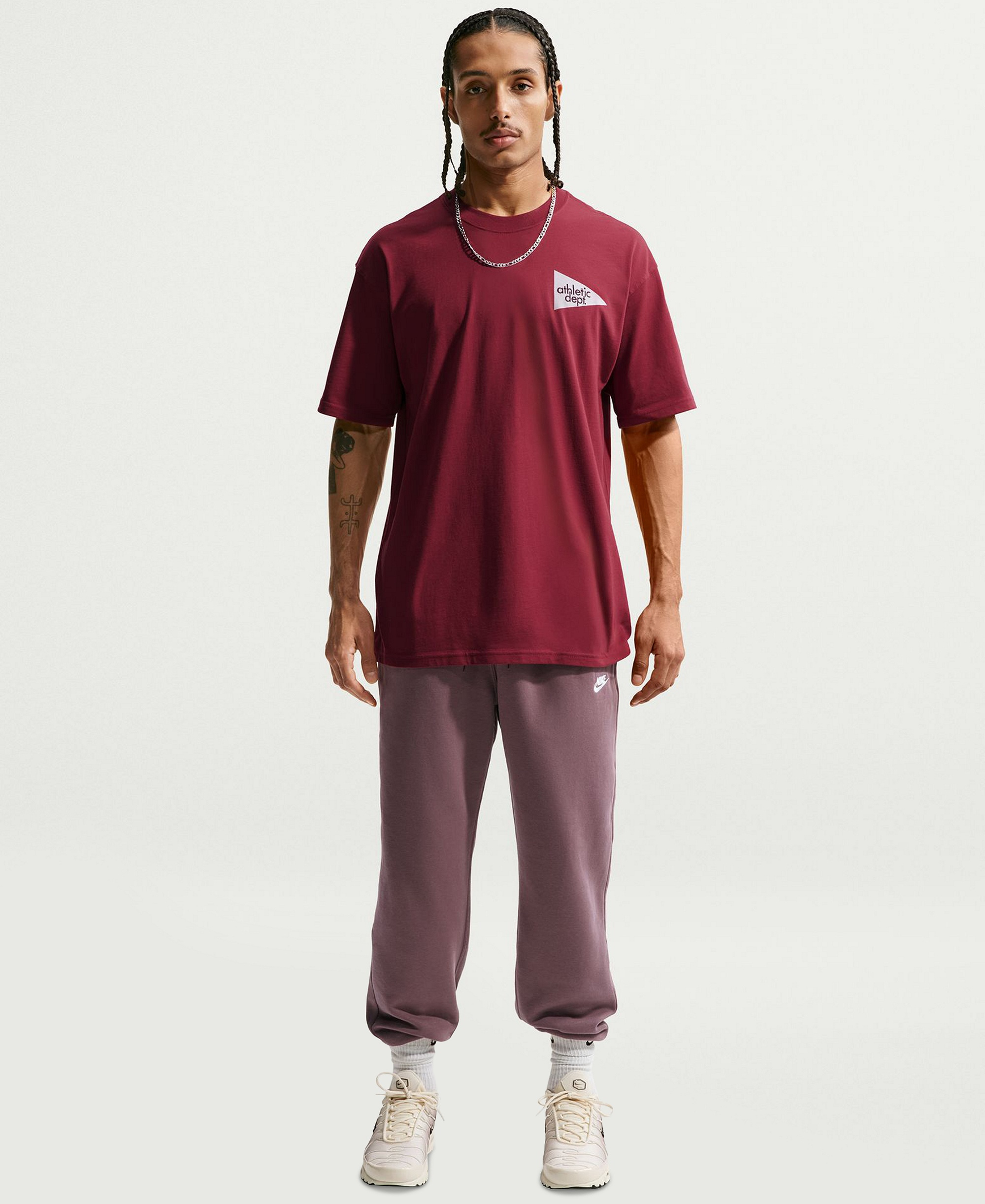 Nike Men's Sportswear Club Drawstring Jogger Pants - Tattoo/White