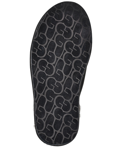 UGG® Men's Scuff Leather Slippers - Black