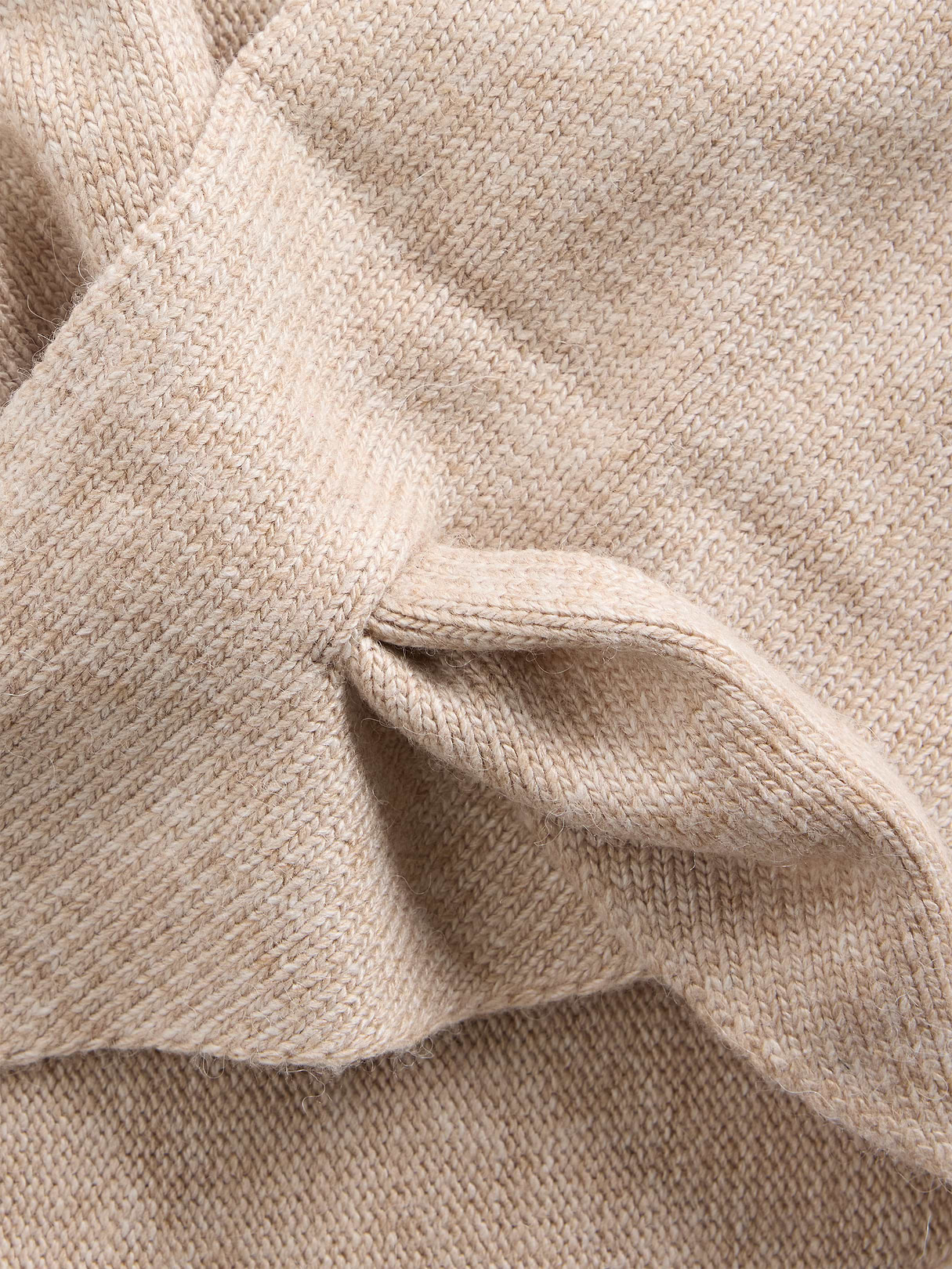 Knit Triangle Scarf - Cobblestone