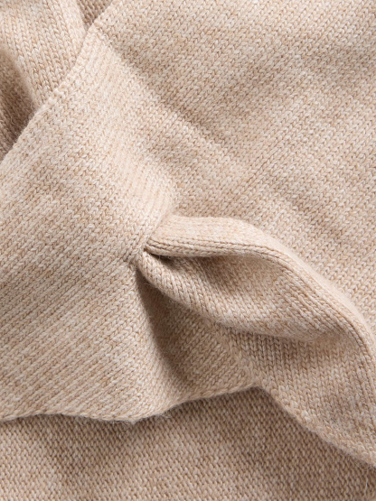 Knit Triangle Scarf - Cobblestone