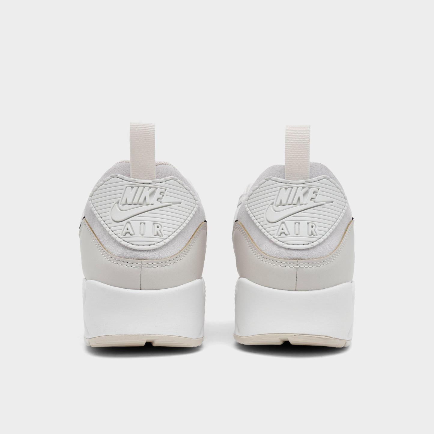 Men's Nithtke Air Max 90 Casual Shoes - Part 3 - White/Light Orewood Brown/Phantom/Black - Back view