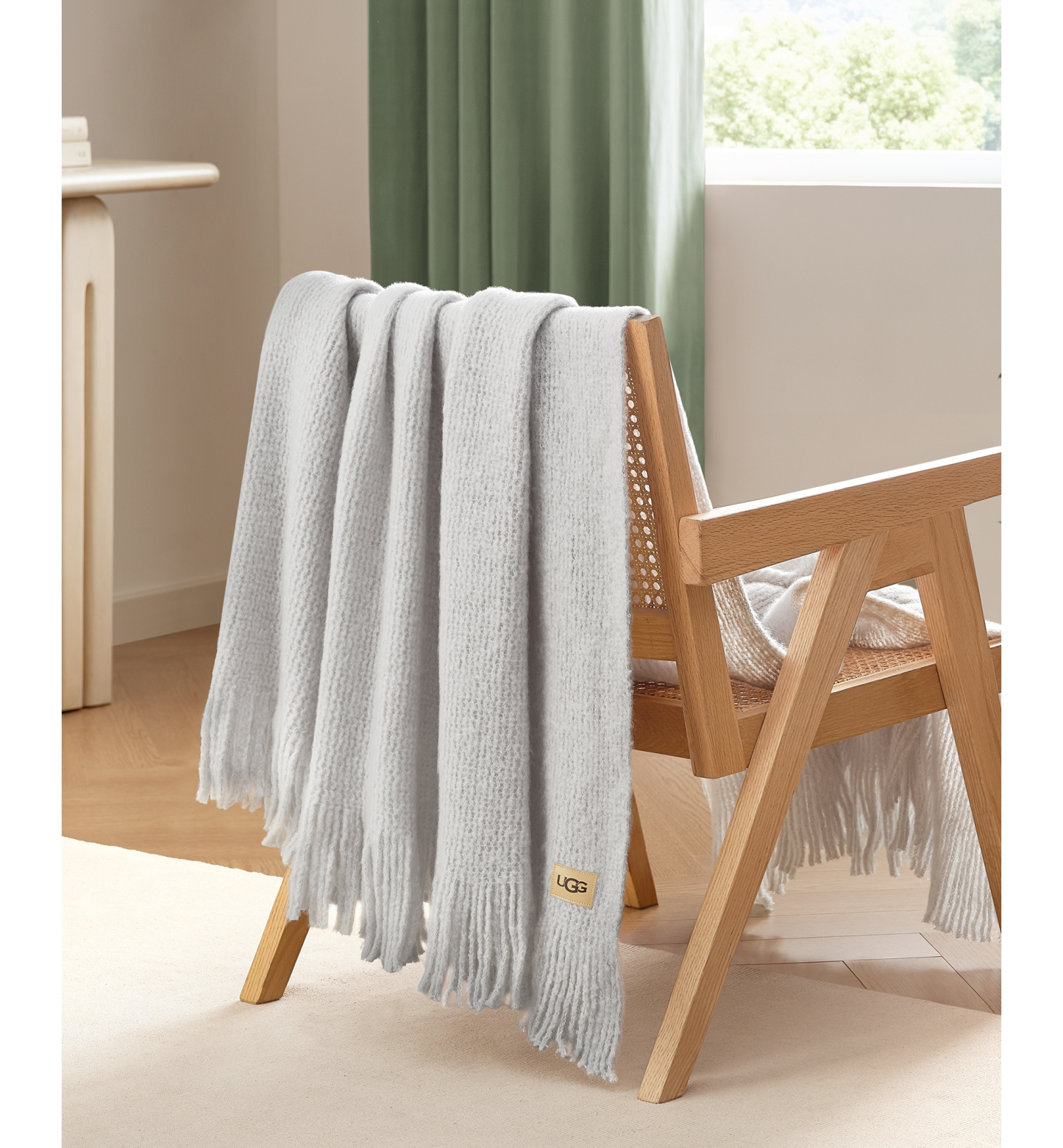 UGG® Margot Knit Throw, 50" x 70" - Stone