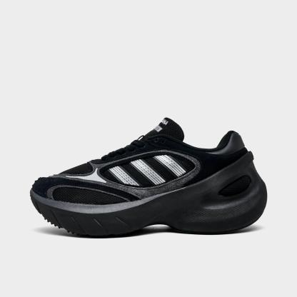 Men's adidas Adizero Goukana Casual Shoes - Core Black/Silver Metallic/Carbon - Left shoe facing left. Outside of the shoe.
