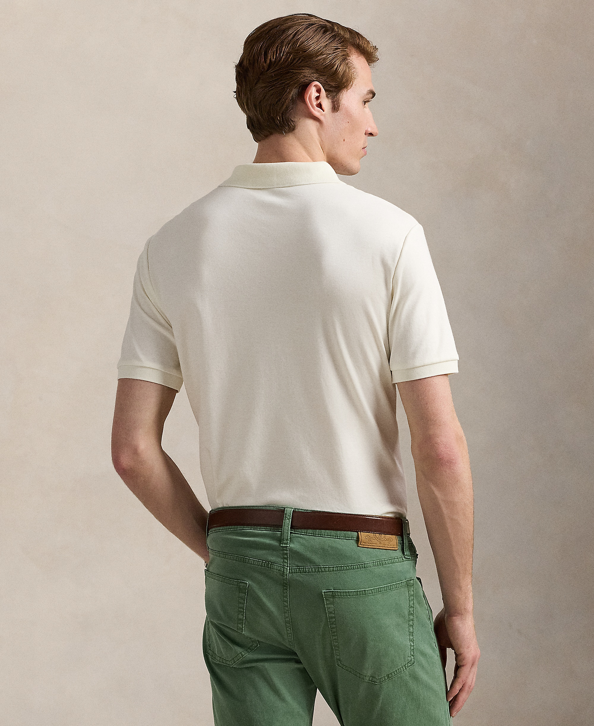 Polo Ralph Lauren Men's Classic-Fit Soft Cotton Polo Shirt - Pale Cream