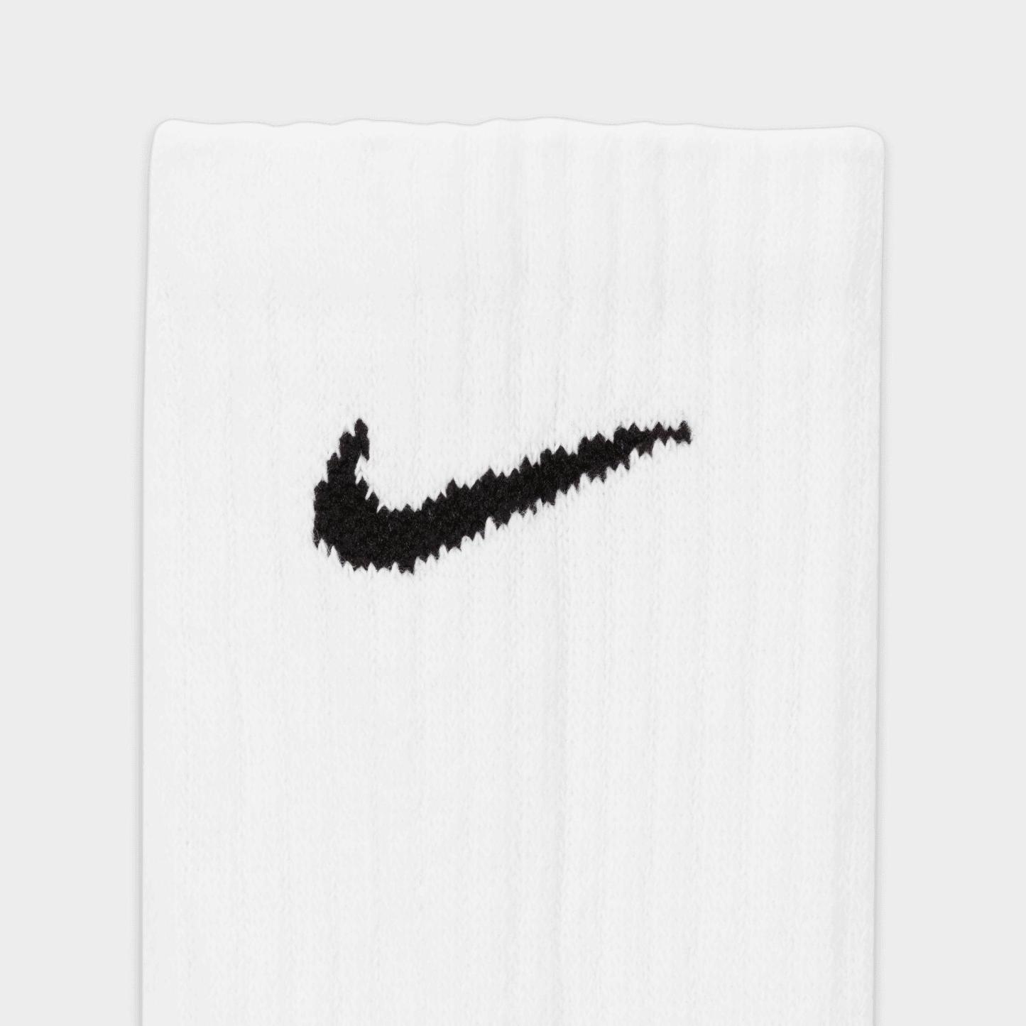 Nithtke Everyday Cushioned Training Crew Socks (6-Pack) - White/Black