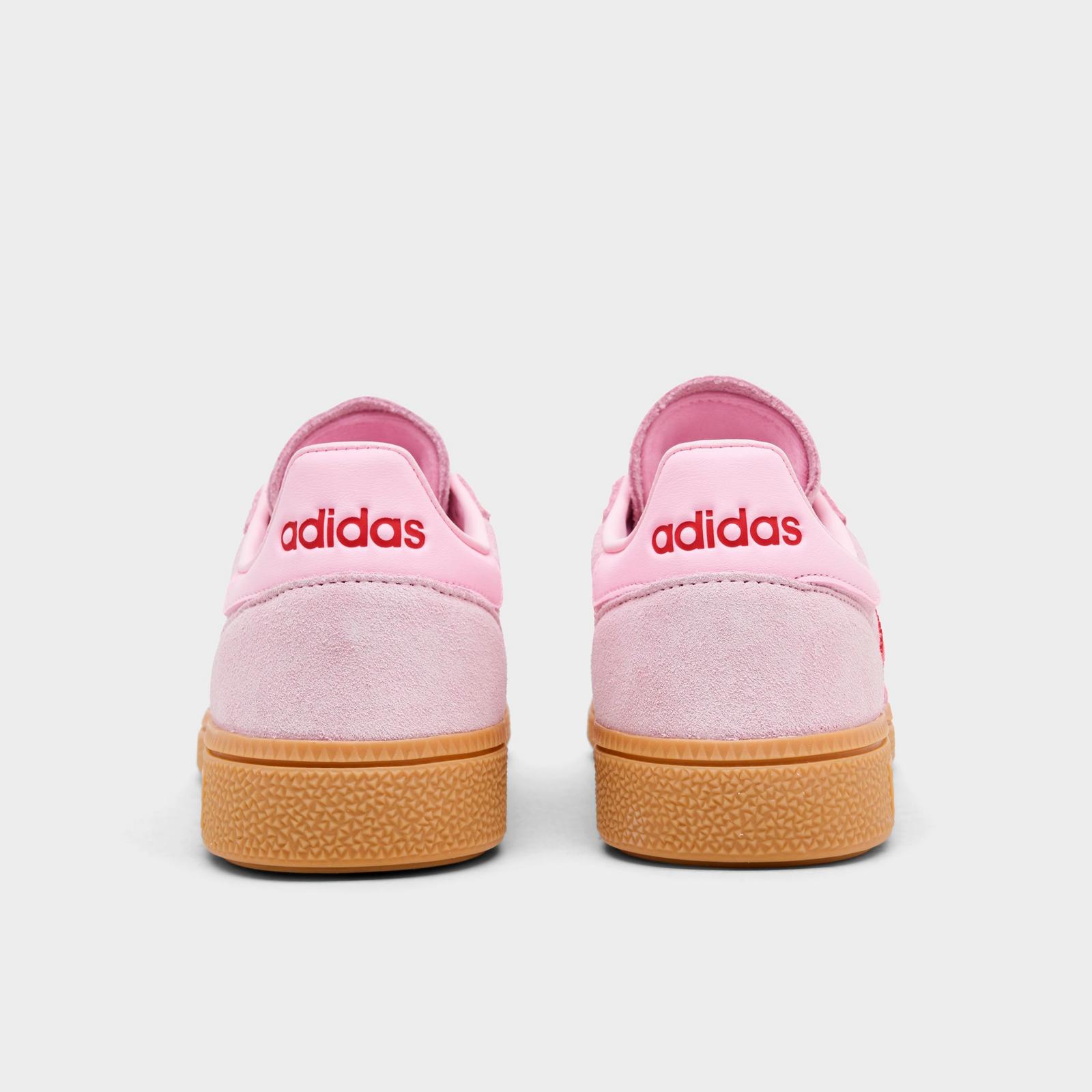 Big Kids' adidas Originals Handball Spezial Casual Shoes - Clear Pink/Pure Ruby - view 4