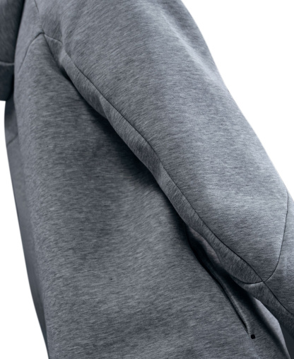 Nike Men's Tech Fleece Full-Zip Hoodie - Dark Gray Heather/Black