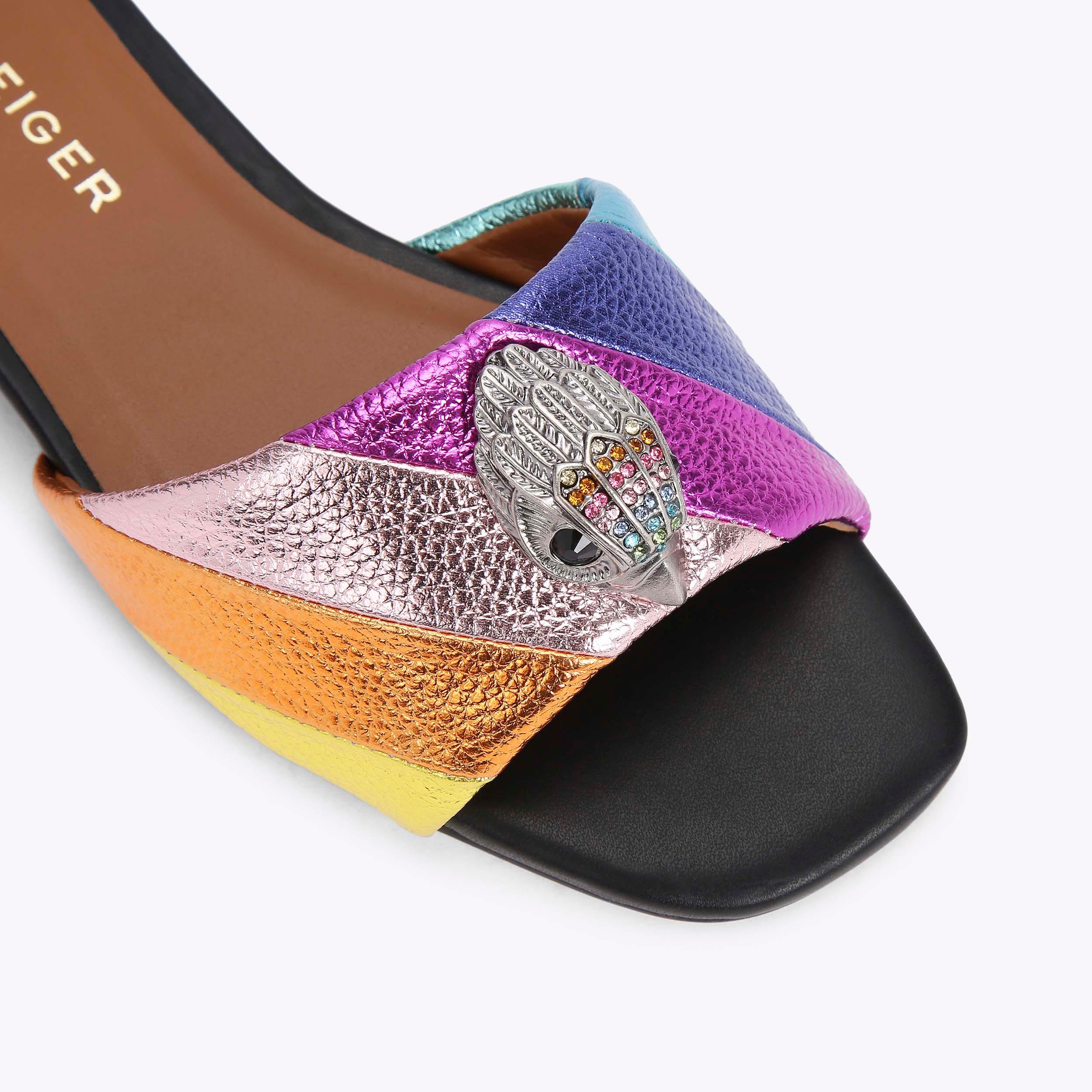 Kurt Geiger London Kensington Flat Sandal - Multi Colored - view 4
