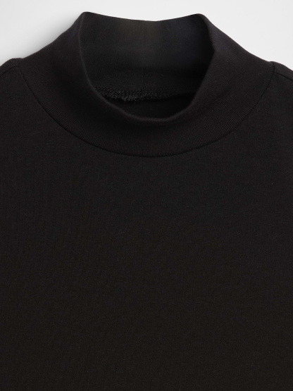 Modern Mockneck Tank Top - Black
