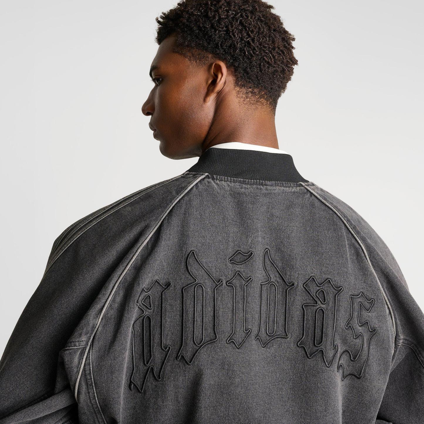 Men's adidas Originals SST Denim Full-Zip Track Top - True Black Denim