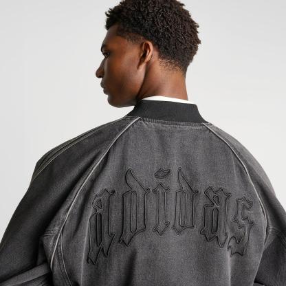 Men's adidas Originals SST Denim Full-Zip Track Top - True Black Denim