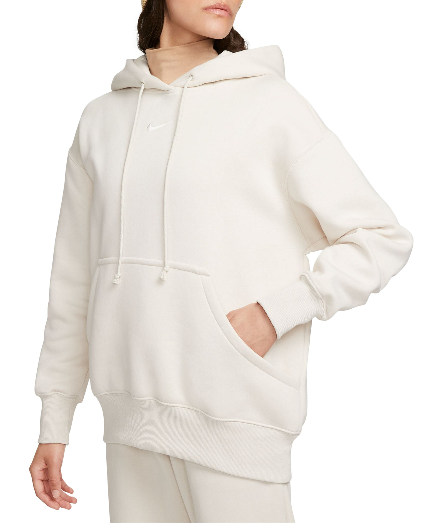 Nike Women's Sportswear Phoenix Fleece Oversized Pullover Hoodie - Orewood Brown/sail