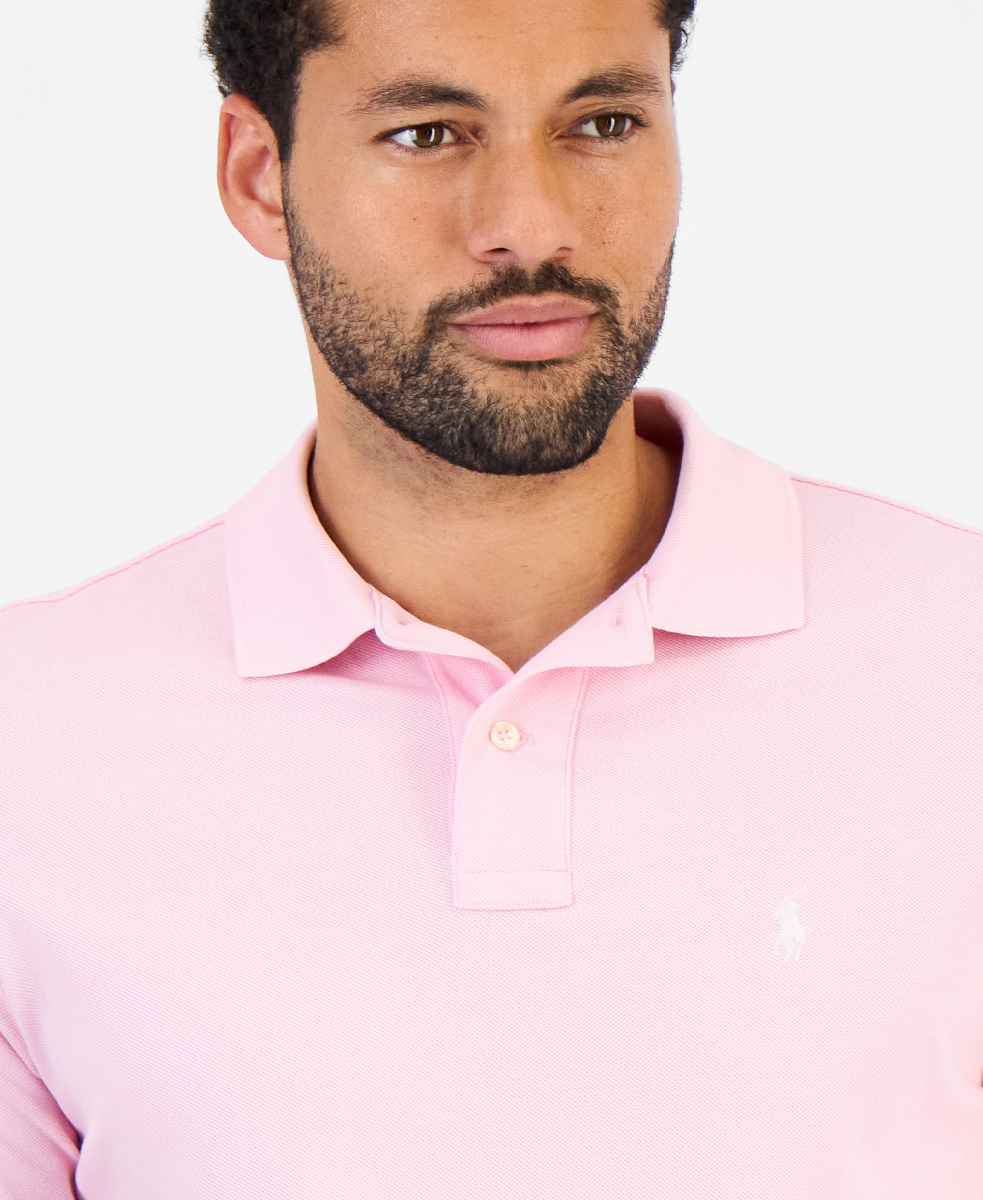 Polo Ralph Lauren Men's The Iconic Classic-Fit Mesh Polo Shirt - Pink