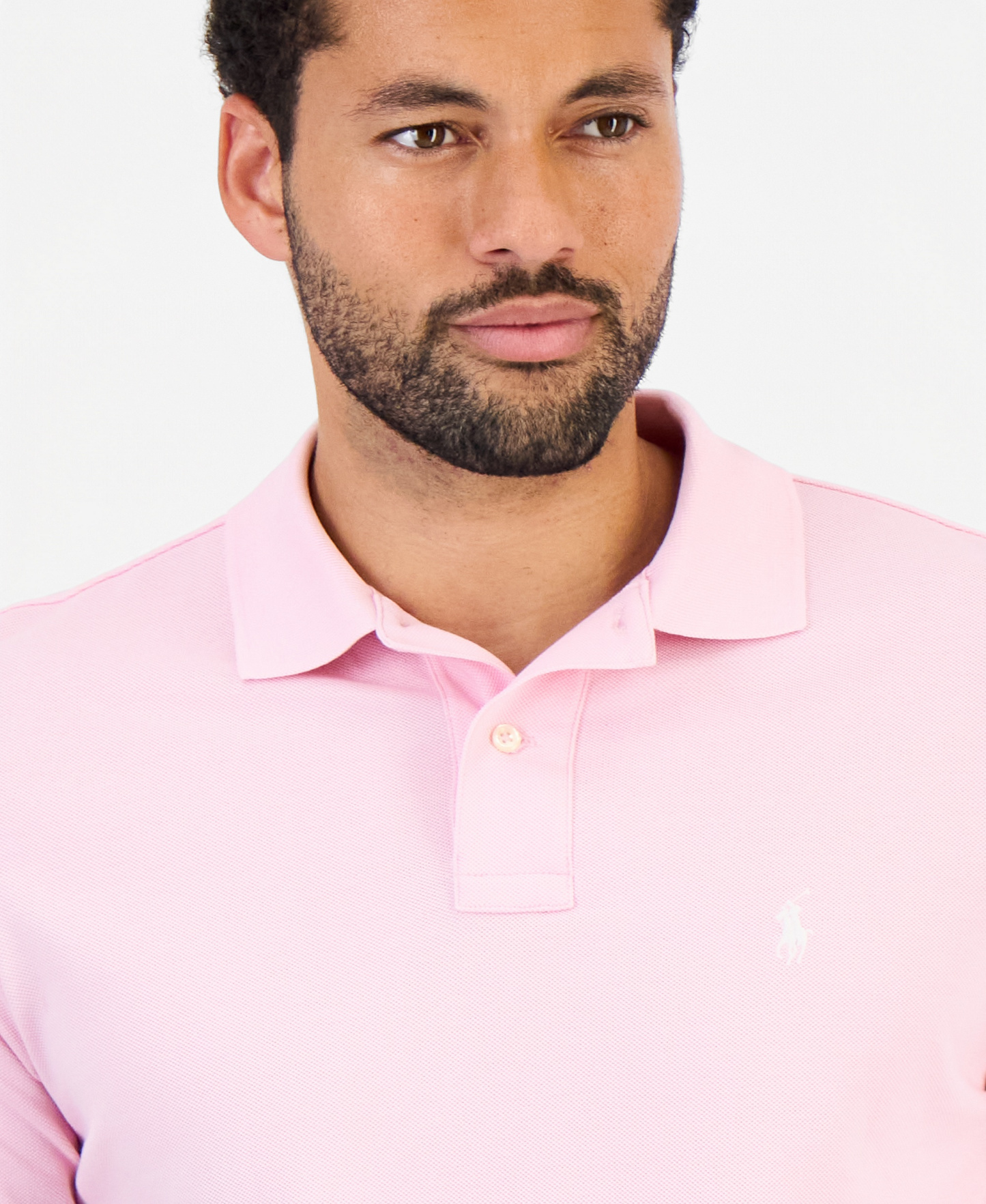 Polo Ralph Lauren Men's The Iconic Classic-Fit Mesh Polo Shirt - Pink