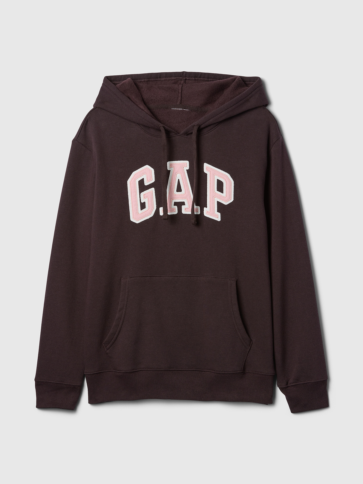 Relaxed Gap Logo Hoodie - turkish coffee