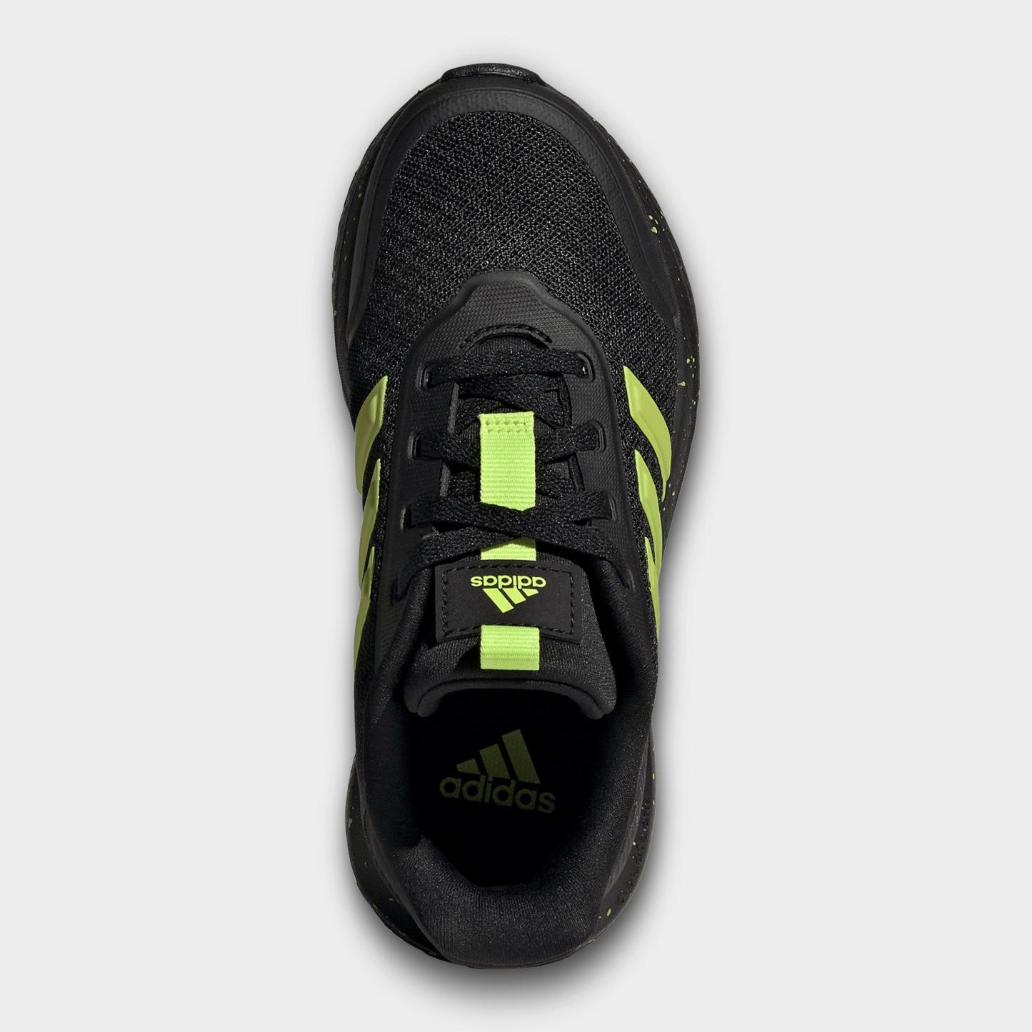 Big Kids' adidas X_PLRPATH Casual Shoes - Core Black/Solar Slime/Solar Slime - Top view