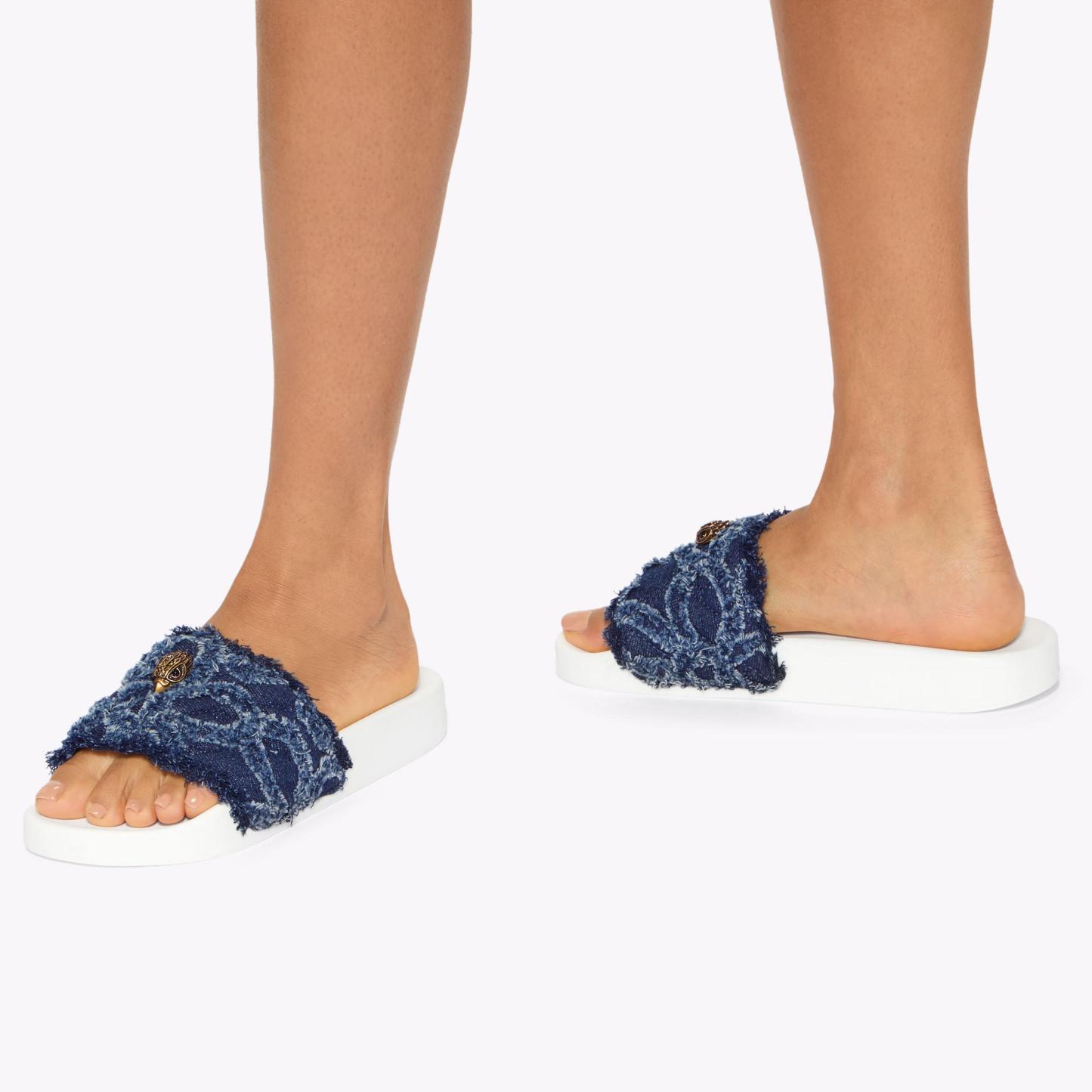Kurt Geiger London Meena Eagle Sandal - Blue - view 2