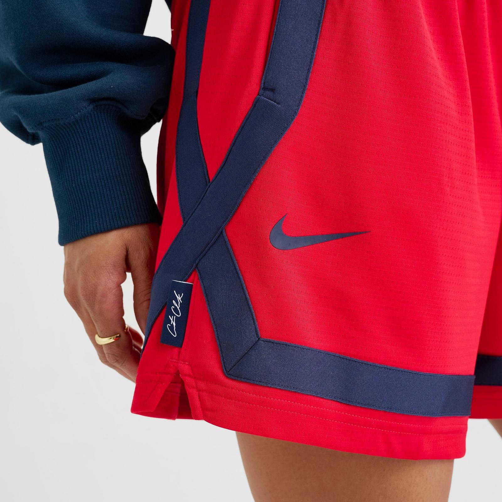 Women's Nike Caitlin Clark Crossover Dri-FIT 5" Basketball Shorts - University Red/Midnight Navy/Midnight Navy