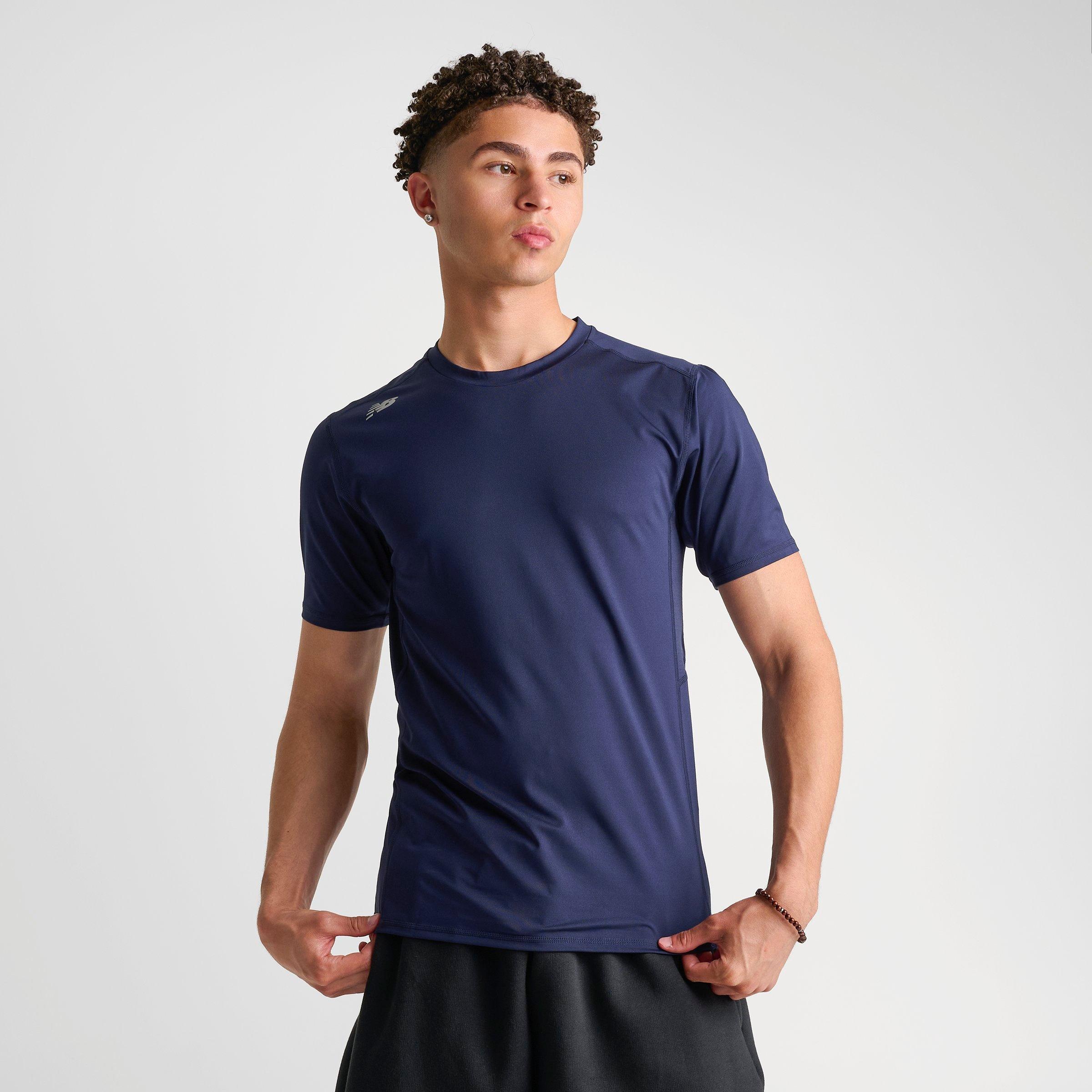 Men's New Balance Pace Compression Training T-Shirt - Navy - view 3