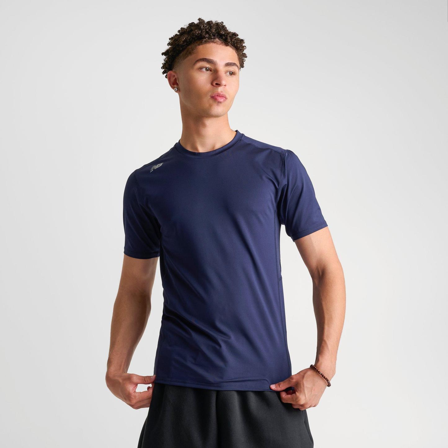 Men's New Balance Pace Compression Training T-Shirt - Navy - view 3