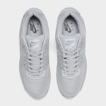 Men's Nithtke Air Max 90 Casual Shoes - Part 1 - Wolf Grey/Black/White/Black - Top view
