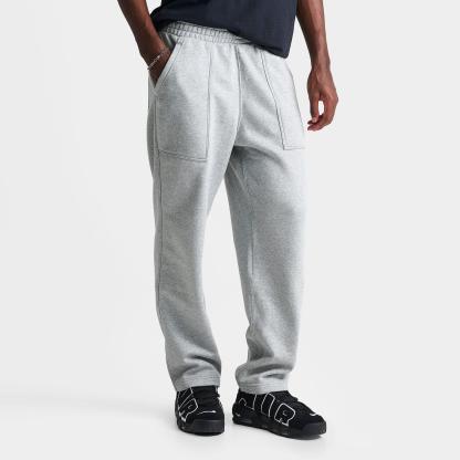 Men's Nithtke Sportswear Swoosh Box Fleece Sweatpants - Dark Grey Heather/Dark Grey Heather