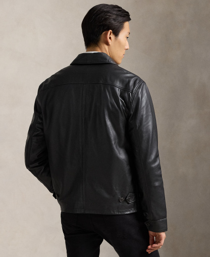 Polo Ralph Lauren Men's Leather Jacket - Polo Black