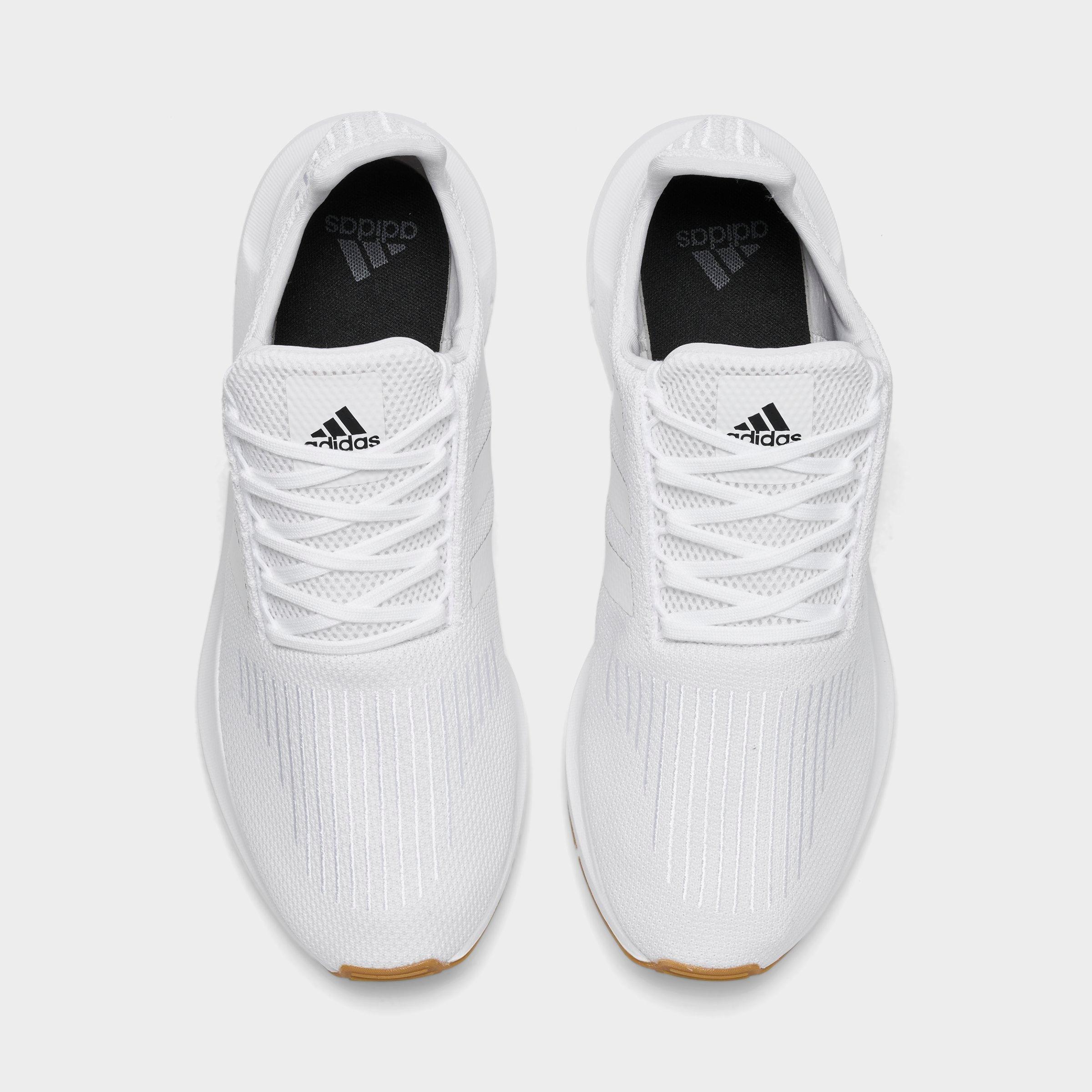 Men's adidas Originals Swift Run 1.0 Casual Shoes - Cloud White/Cloud White/Core Black/Gum - Top view