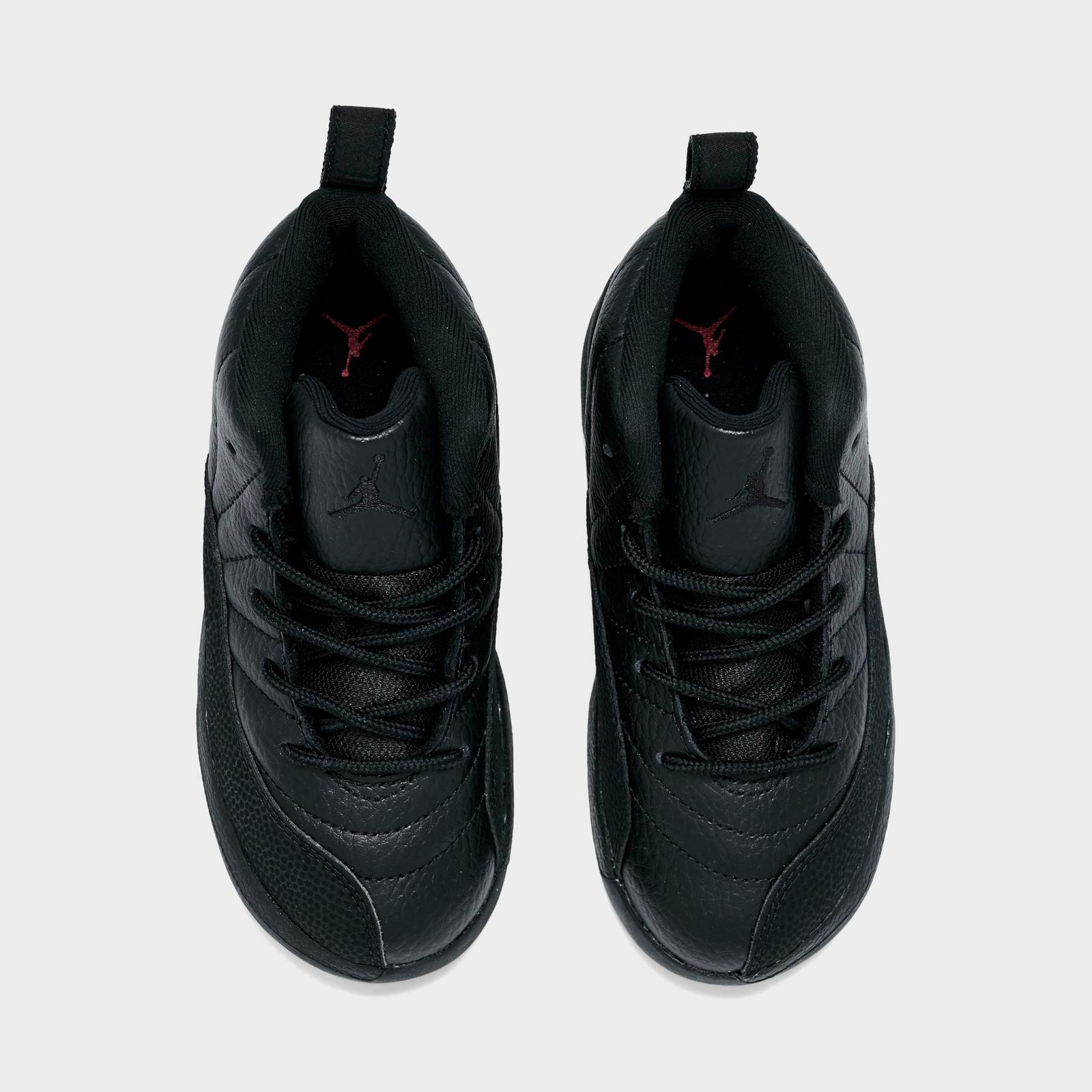 Kids' Toddler Air Jordan Retro 12 Basketball Shoes - Black/Varsity Red - view 5