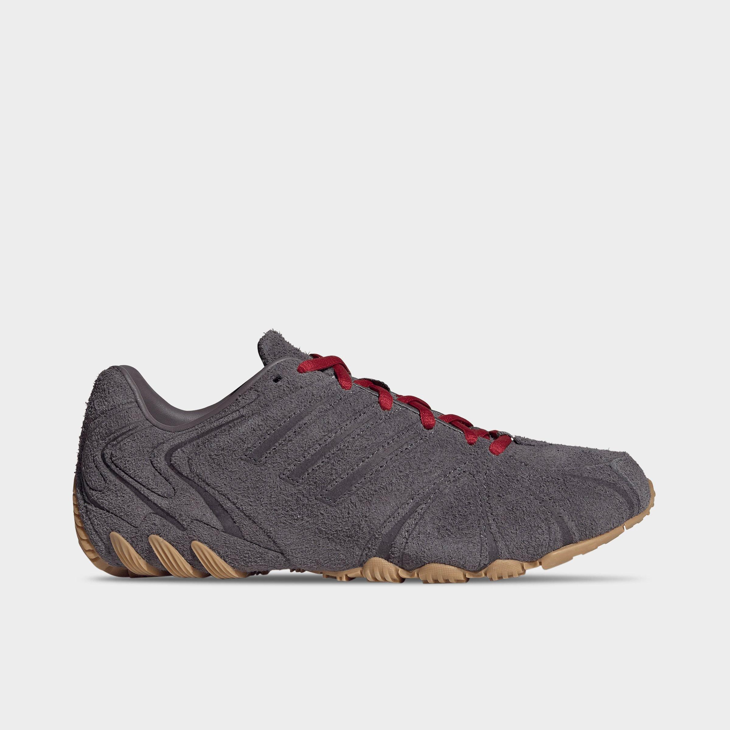 Women's adidas Originals Ghost Sprint Casual Shoes - Part 1 - Grey Strata/Grey Strata/Team Victory Red - Left shoe facing left. Outside of the shoe.