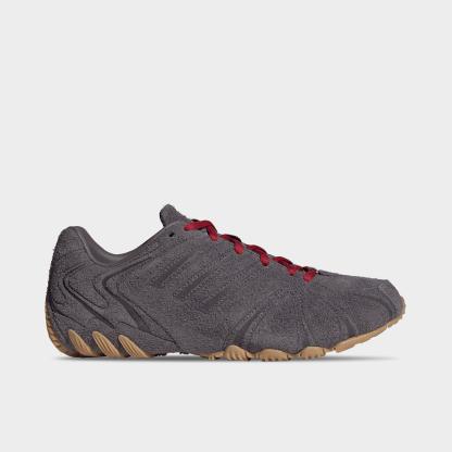 Women's adidas Originals Ghost Sprint Casual Shoes - Part 1 - Grey Strata/Grey Strata/Team Victory Red - Left shoe facing left. Outside of the shoe.