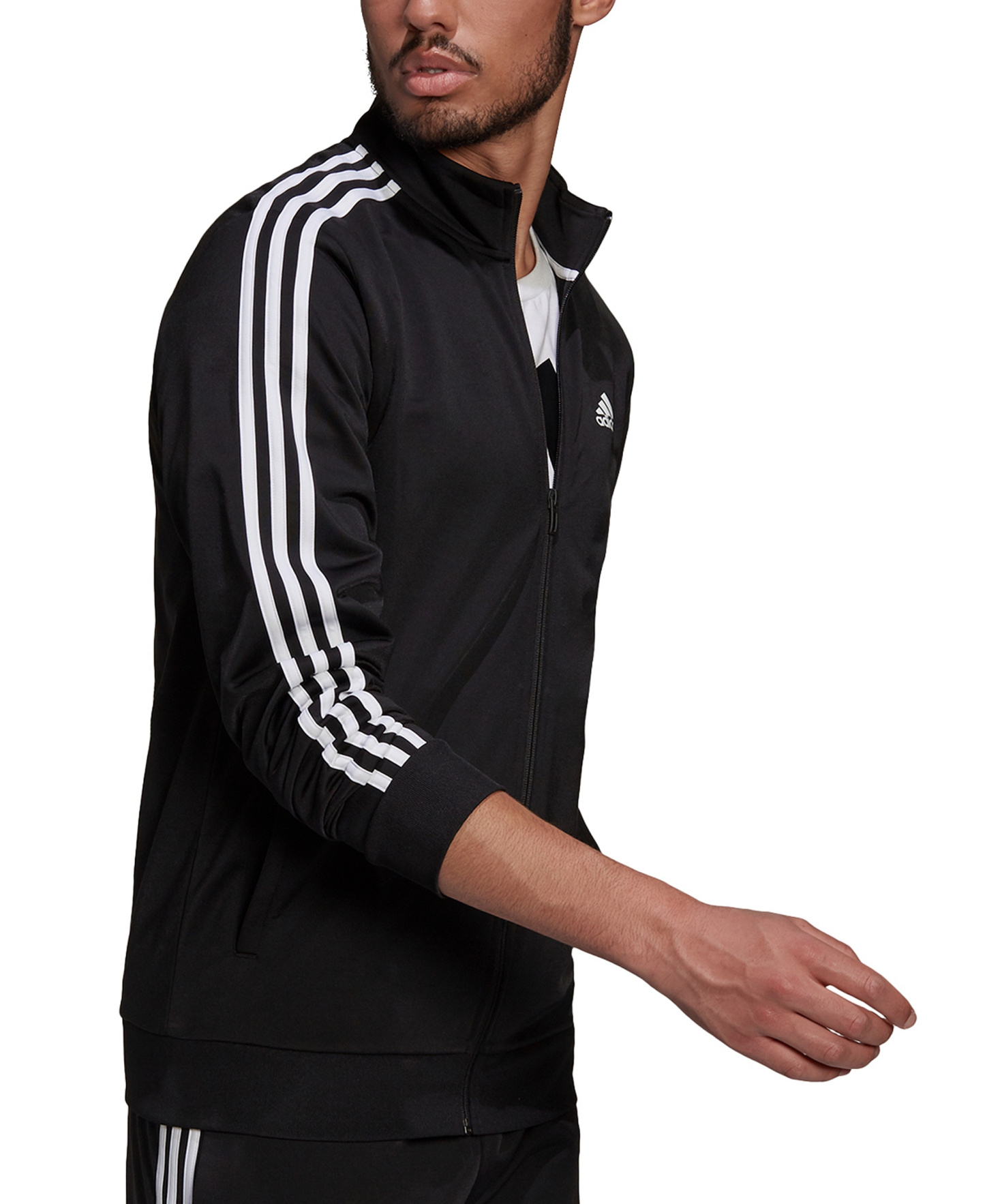 adidas Men's Tricot Track Jacket - Black/White