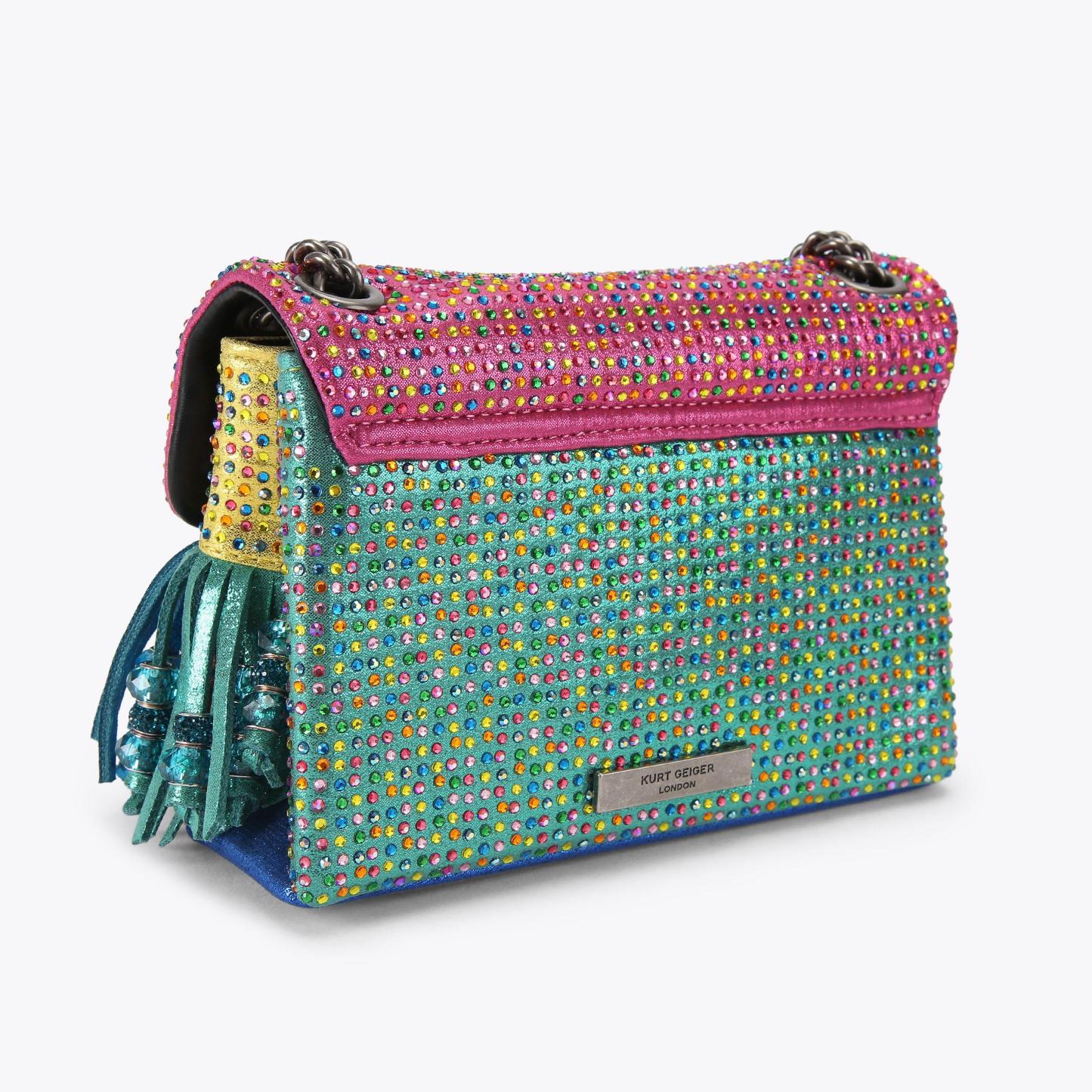 Kurt Geiger London Mini Kensington Fringe Bag - Multi Colored - view 4