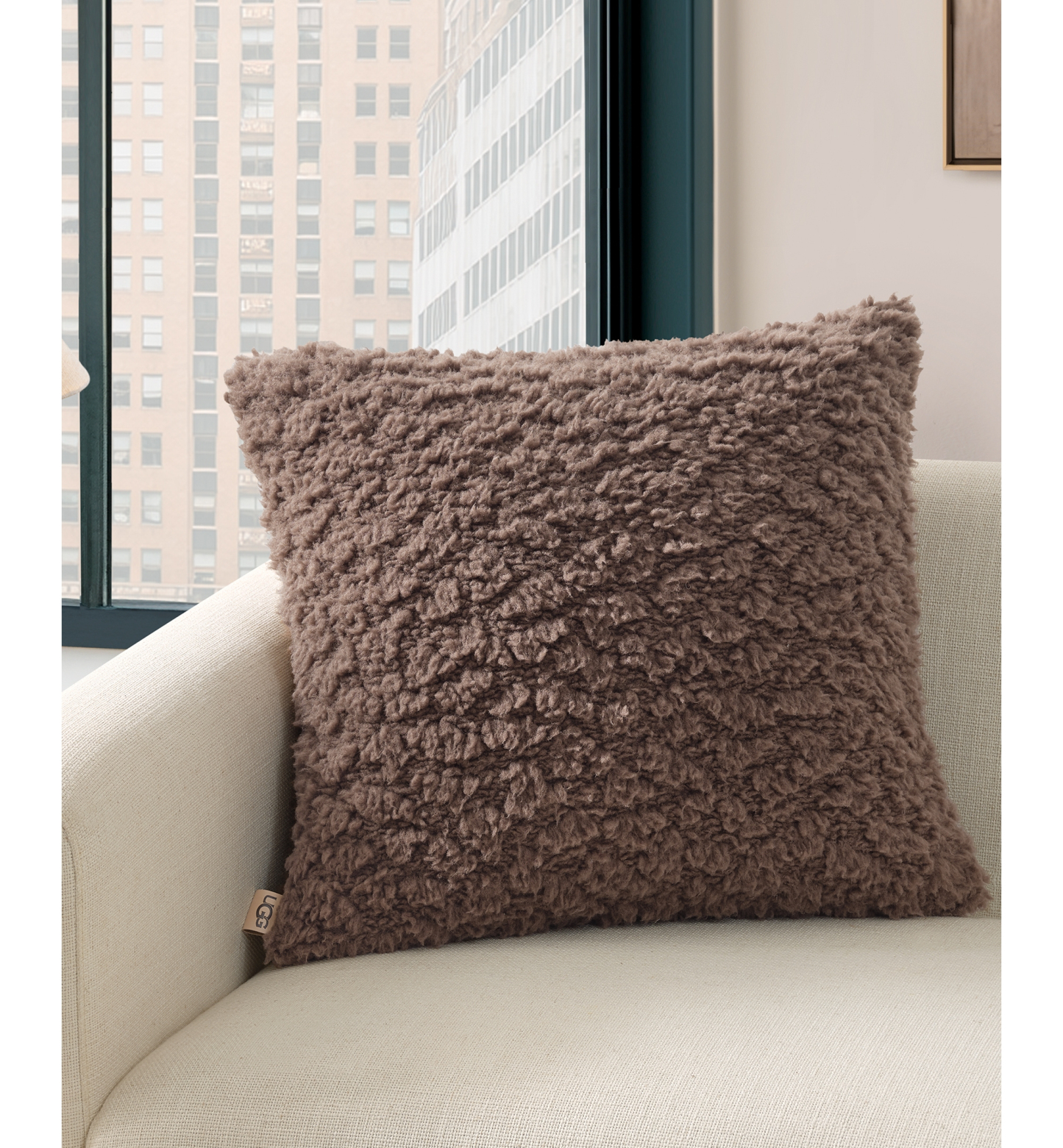 UGG® Shira Chunky Euro Pillow, 24" x 24" - Allspice