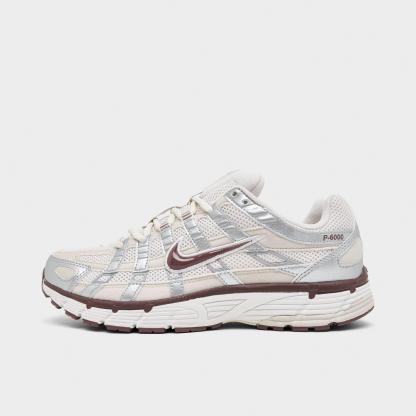 Women's Nithtke P-6000 Casual Shoes - Phantom/Metallic Silver/Light Orewood Brown/Tattoo - Left shoe facing left. Outside of the shoe.