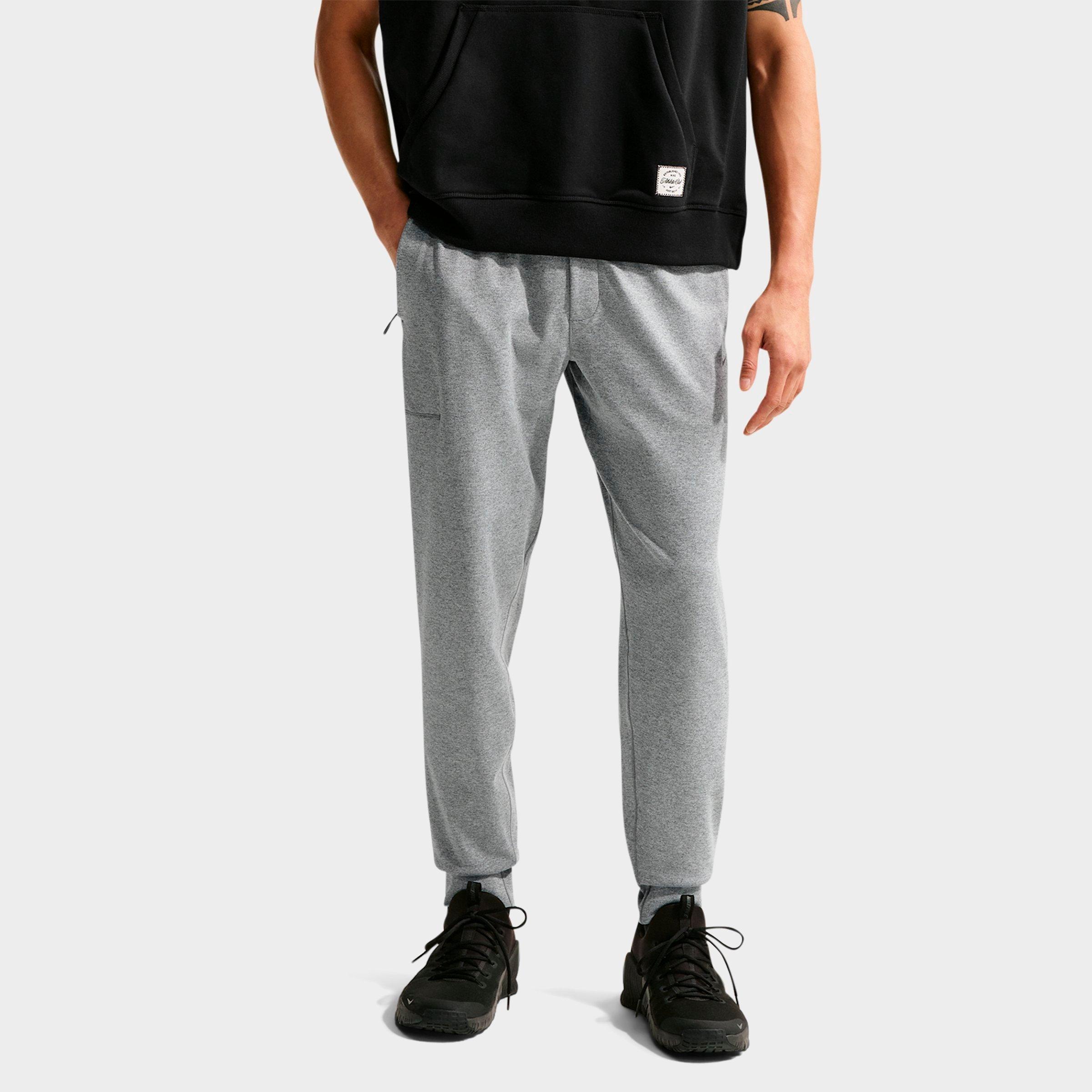 Men's Nithtke Primary NanoKnit Dri-FIT UV Protection Performance Jogger Pants - Part 1 - Smoke Grey/Heather/Smoke Grey
