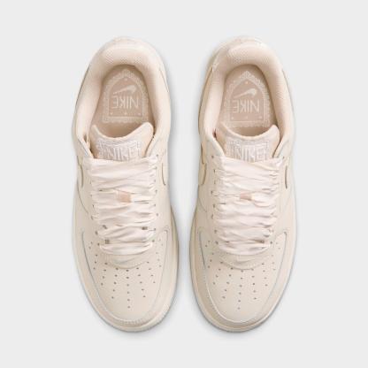 Women's Nithtke Air Force 1 Retro Premium Casual Shoes - Oatmeal/Oatmeal/Pale Ivory - Top view