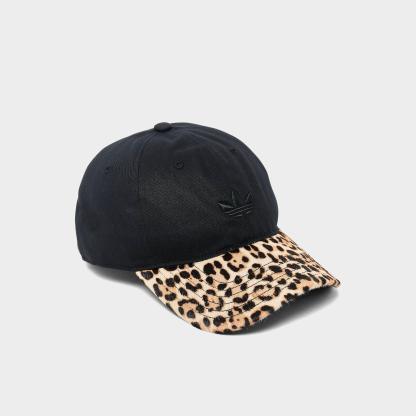 Women's adidas Originals Relaxed Cheetah Print Strapback Hat - Black/Cheetah