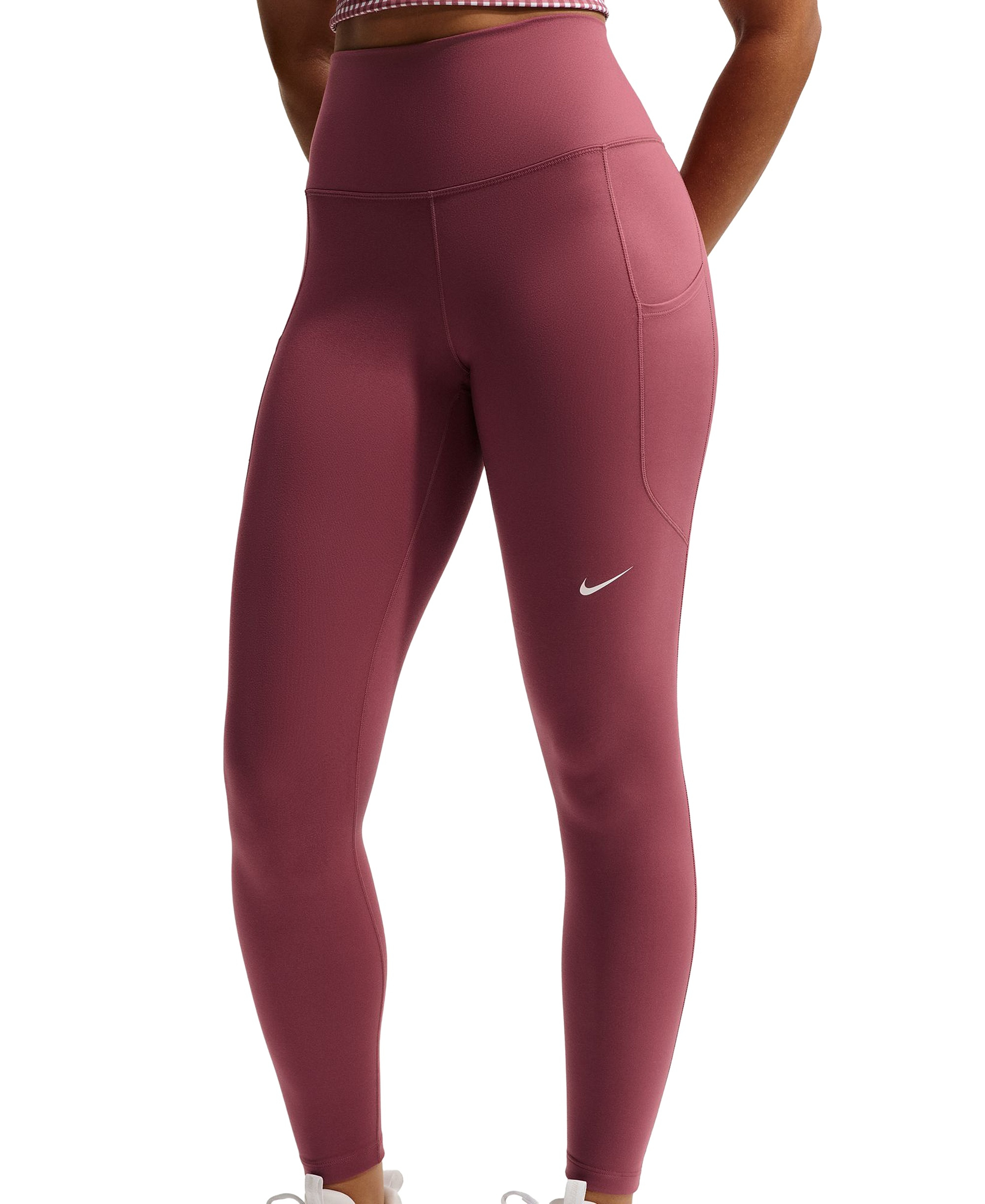 Nike Women's One High-Waist 7/8-Leggings - Pink Smoke/white