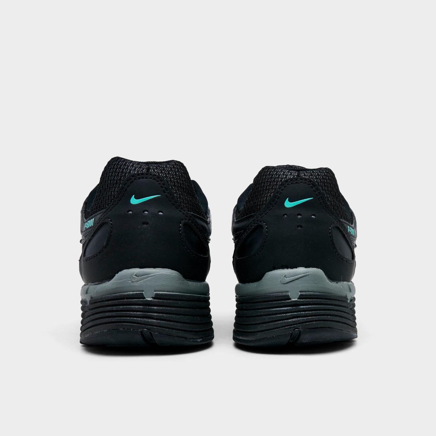 Men's Nithtke P-6000 Casual Shoes - Part 2 - Black/Hyper Turquoise/Cool Grey/Metallic Cool Grey - Back view