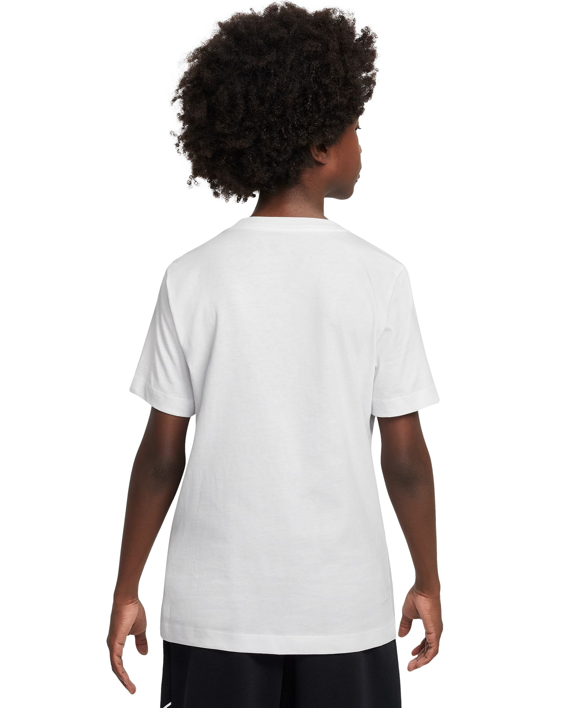 Nike Boys' and Girls' 6-20 Sportswear Embroidered Logo Graphic T-Shirt - White
